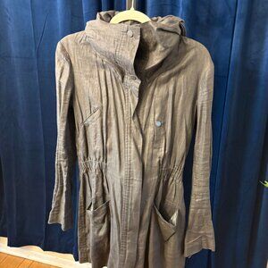 Peruvian Connection grey linen jacket